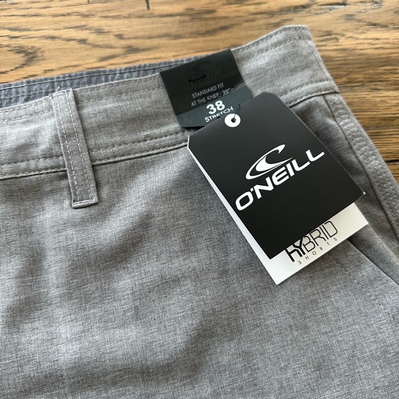 O’Neill hybrid shorts. Grey, men’s size 38. NWT - Picture 6 of 10